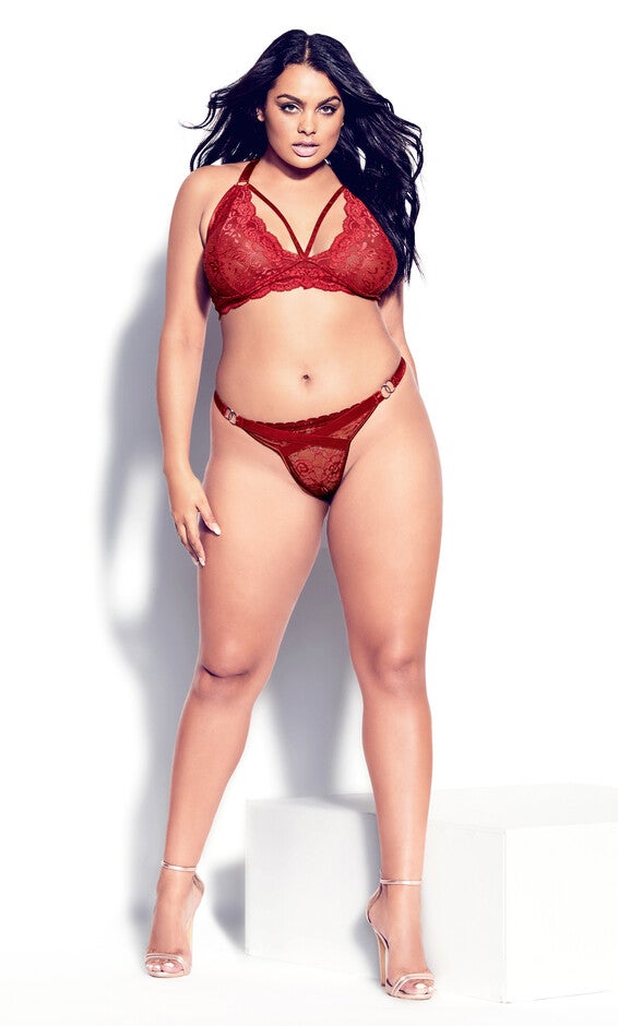 Sophie Strappy Bralette - shiraz, RED, hi-res image number null