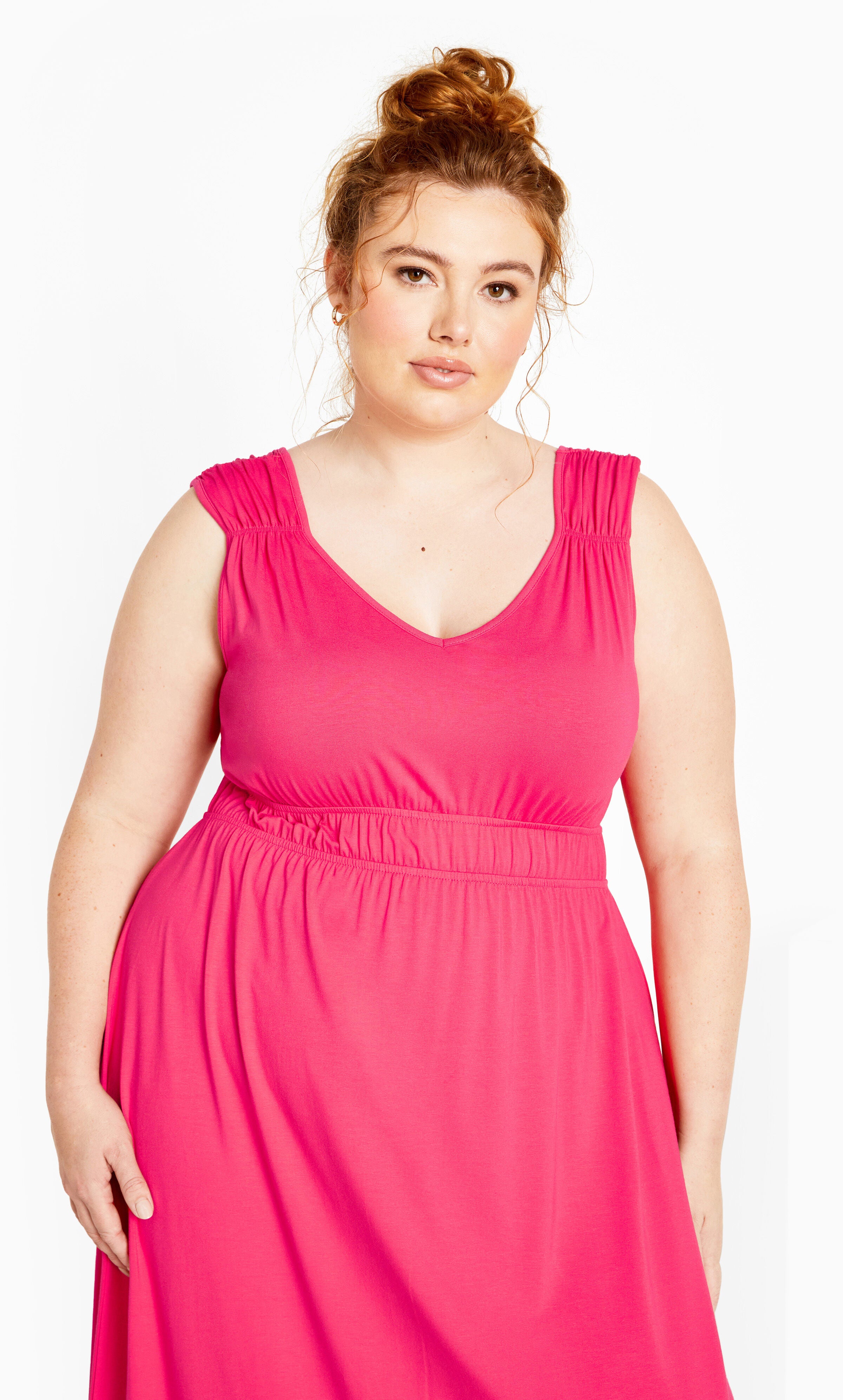 Lani Maxi Dress - watermelon, PINK, alternate image number 3