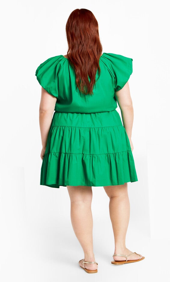 Alina Dress - bright green, GREEN, alternate image number 1
