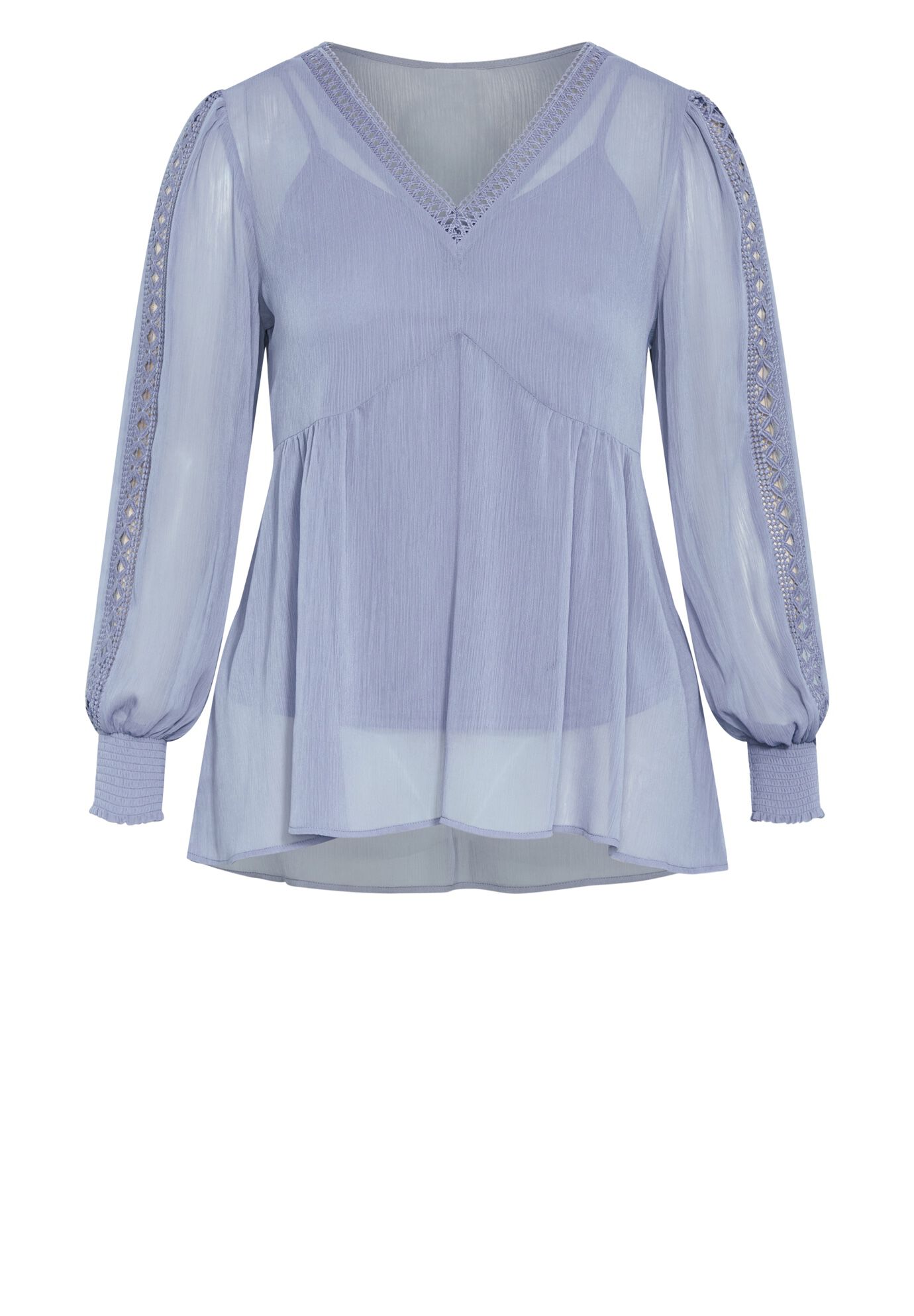 Hailey Print Top, COUNTRY BLUE, alternate image number 3