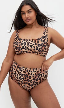 Vigo Hi Waist Bikini Brief - animal