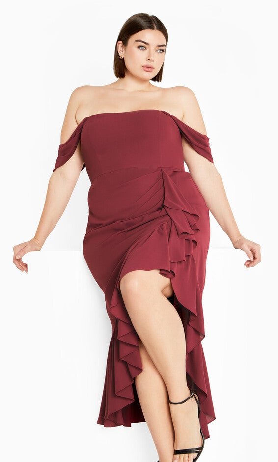 Rosabella Maxi Dress - garnet, PINK, hi-res image number 0