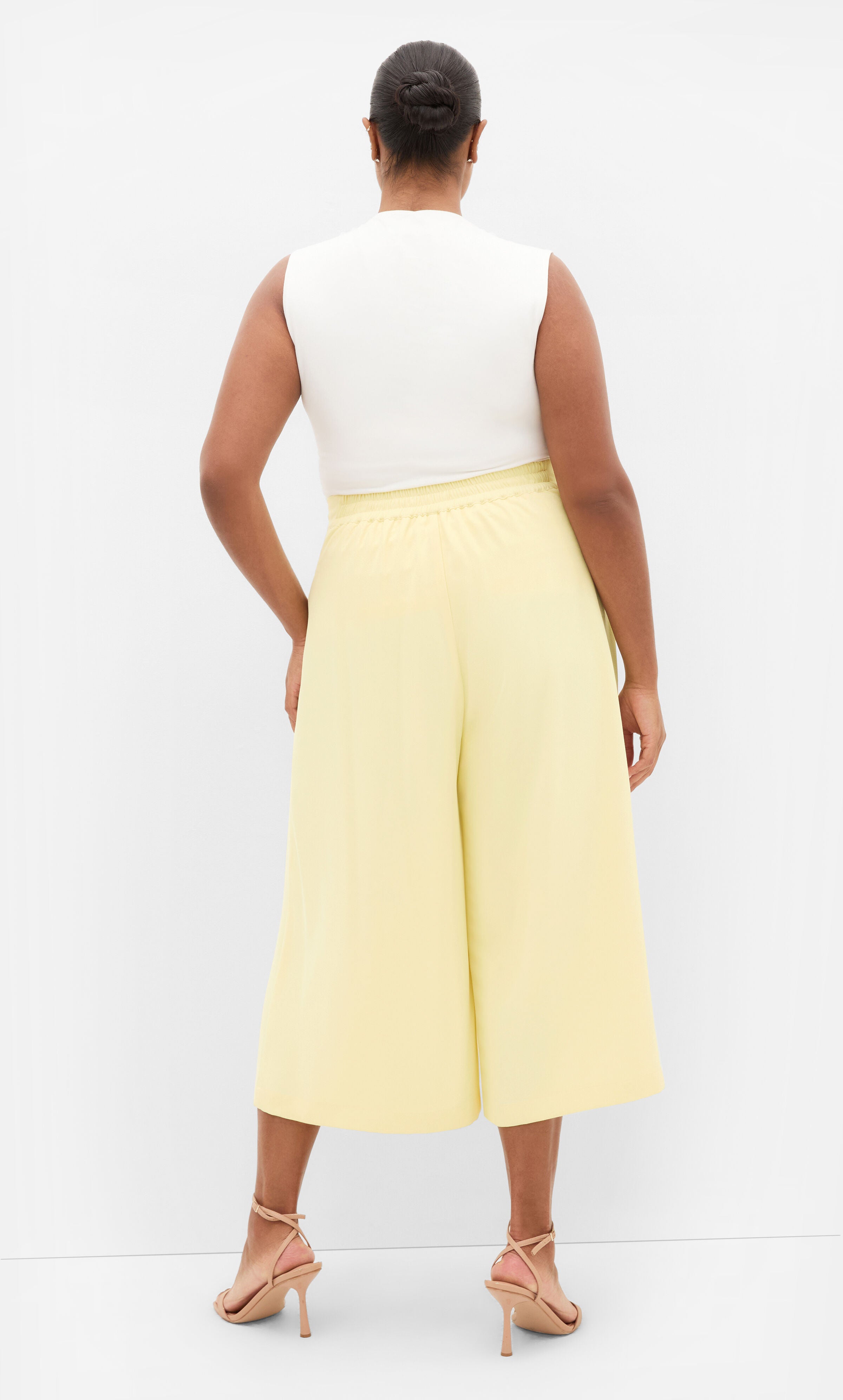 Abbie Crop Pant, YELLOW, alternate image number 2
