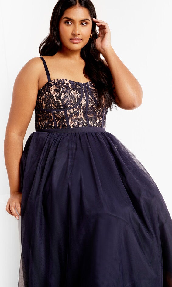 Sweet Beauty Dress - navy, NAVY, alternate image number 1