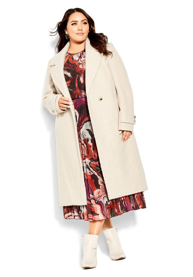 Ella Coat - buff, WHITE, on-hover image number null