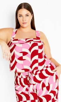 Mystic Print Top - pink