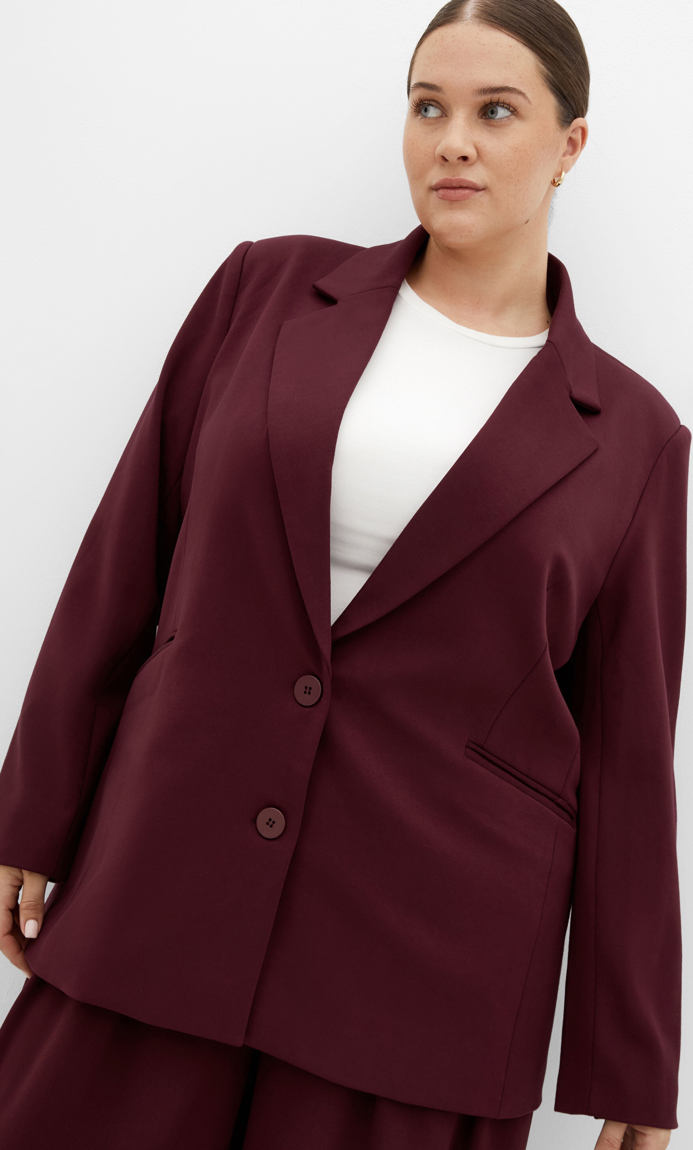 Galactic Ponte Blazer - dark cherry, RED, alternate image number 3