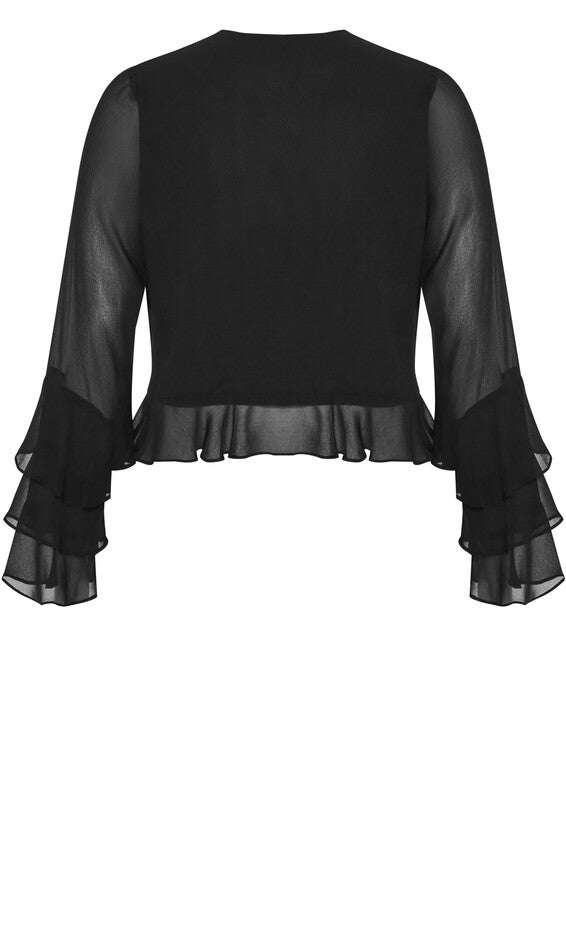 Trixie Ruffle Top - black, BLACK, alternate image number 5