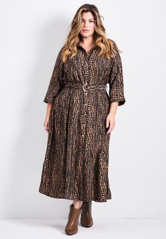 Flora Belted Shirtdress
