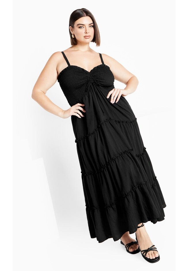 Alisa Maxi Dress - black, BLACK, on-hover image number 1
