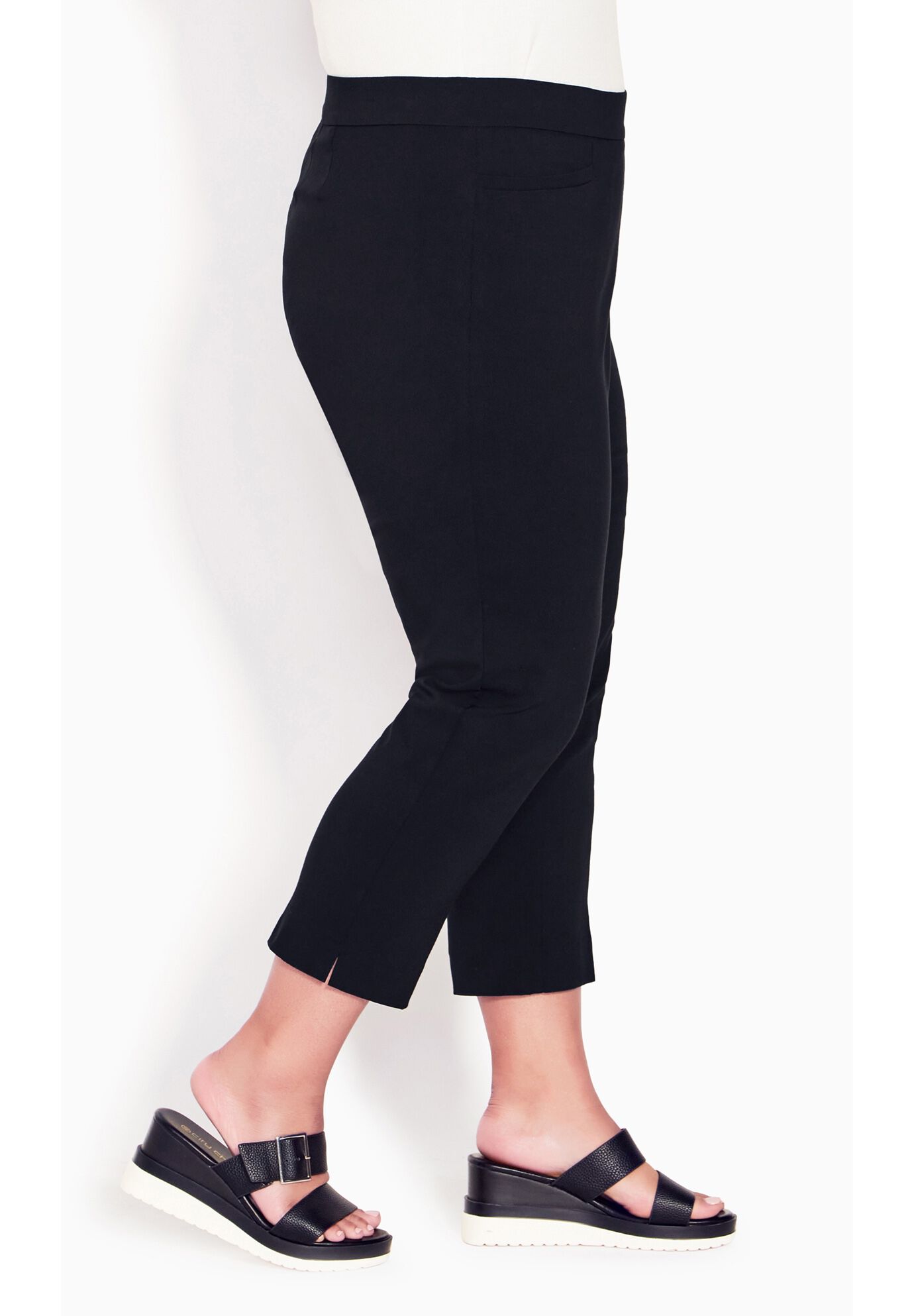 Super Stretch Crop Pant, BLACK, alternate image number 5