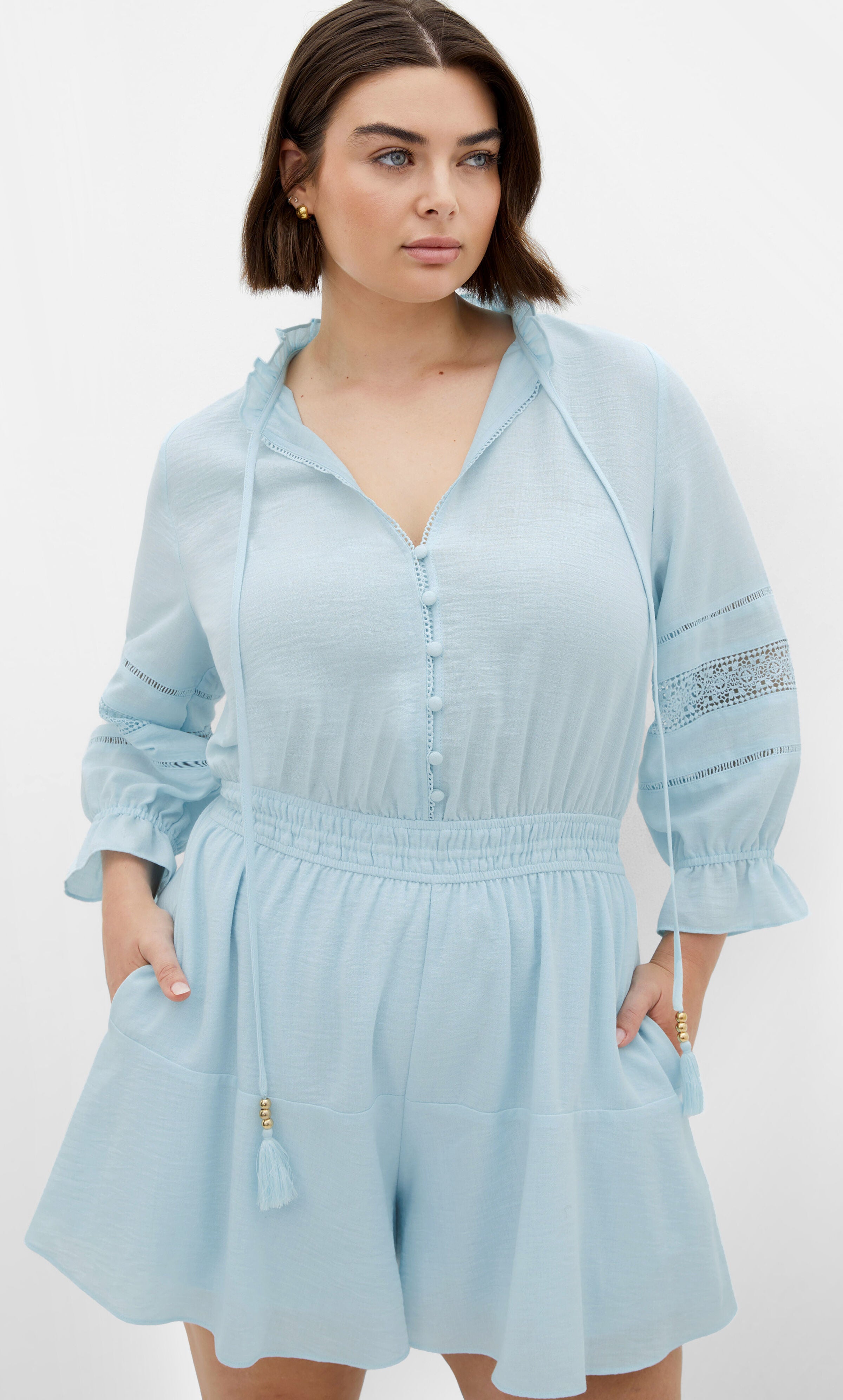 Faye Playsuit - ice blue, BLUE, alternate image number 4