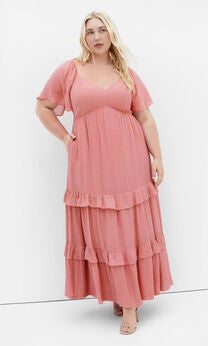 Marci Maxi Dress - deep rose