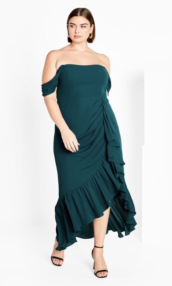 Rosabella Maxi Dress - emerald, GREEN, alternate image number 1