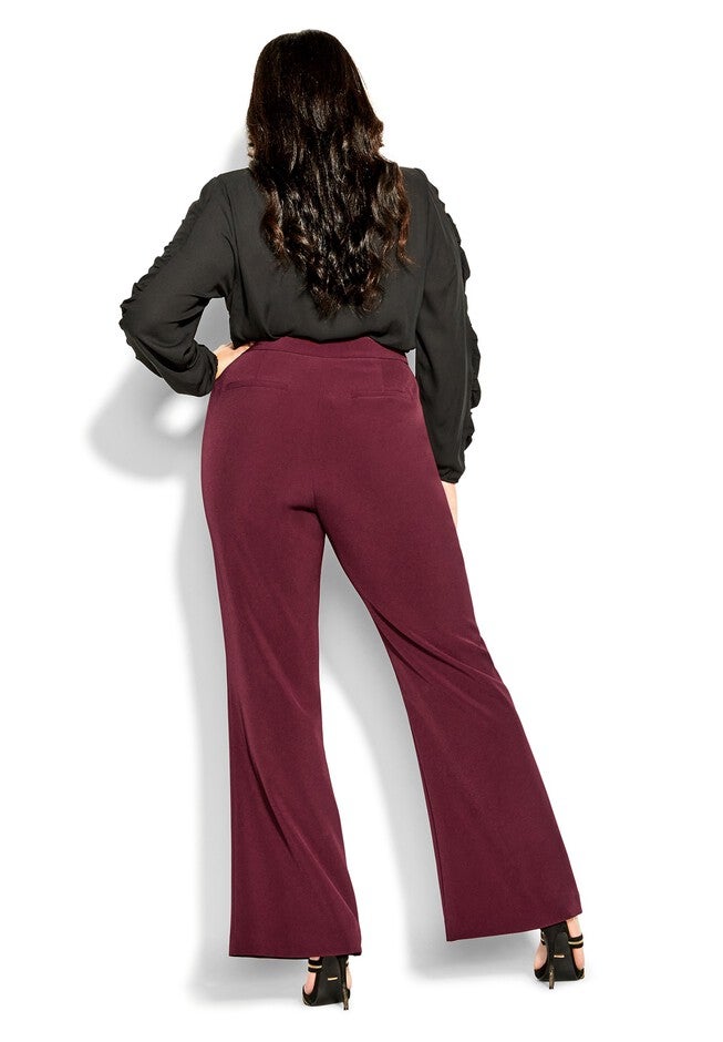 Tuxe Luxe Pant - claret, RED, on-hover image number null