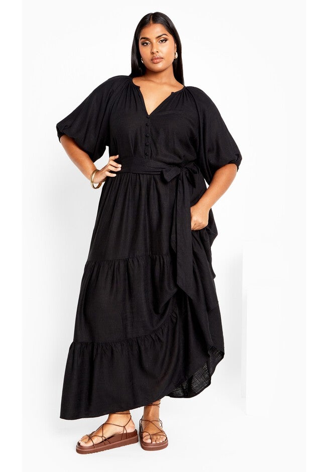Marcia Maxi Dress - black, BLACK, on-hover image number null