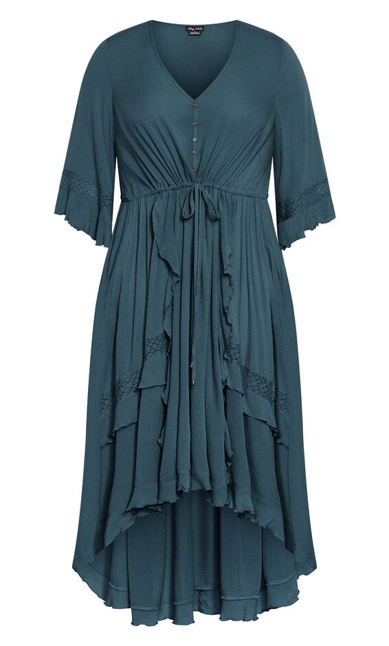 Cadence Dress - aegean, BLUE, alternate image number 3
