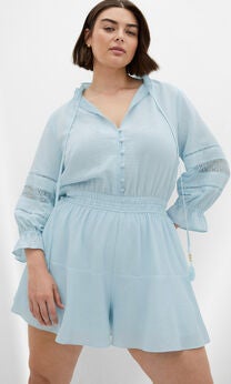 Faye Playsuit - ice blue
