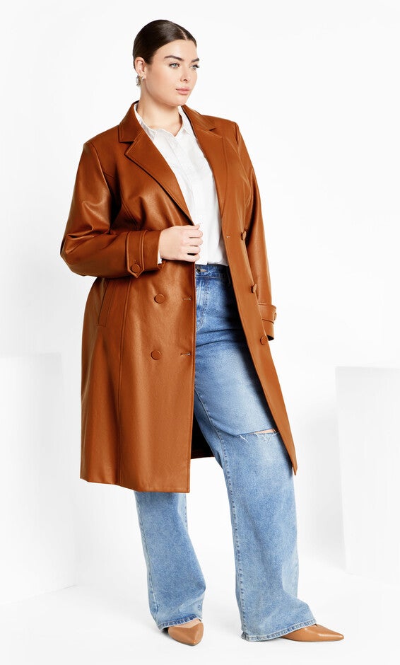 Phylis Trench Coat - copper, ORANGE, alternate image number 4