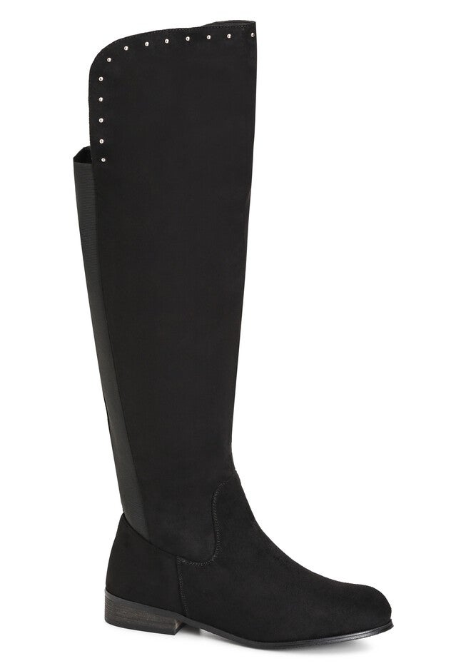 WIDE FIT Cali Knee Boot - black, BLACK, hi-res image number null