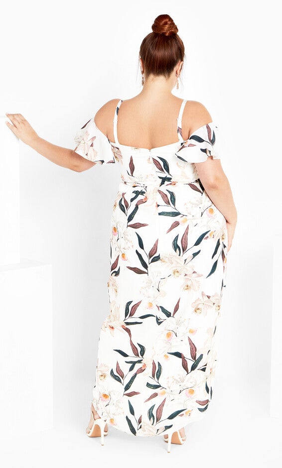 Sweet Orchid Maxi Dress - ivory, WHITE, alternate image number null