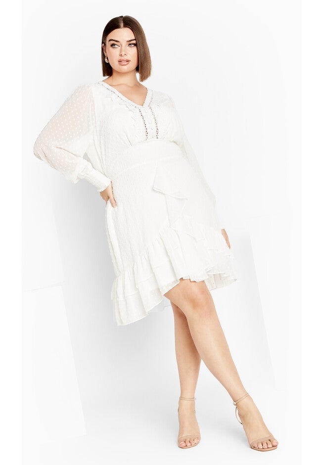 Lea Dress - cream, CREAM, on-hover image number 1