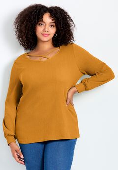 V-Neck Criss-Cross Top