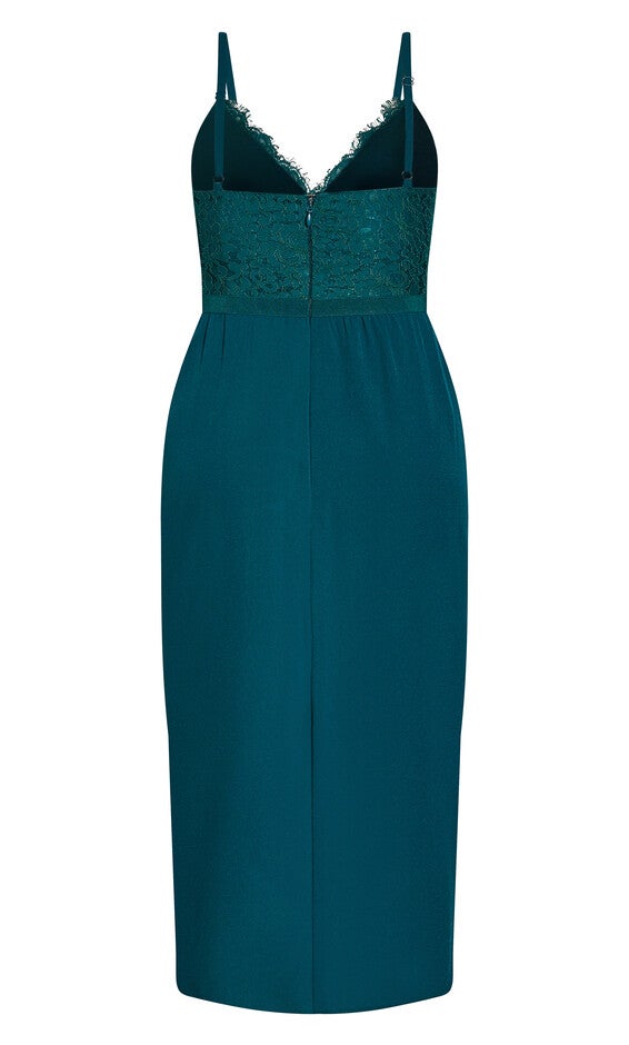 Lace Touch Dress - emerald, GREEN, alternate image number 4