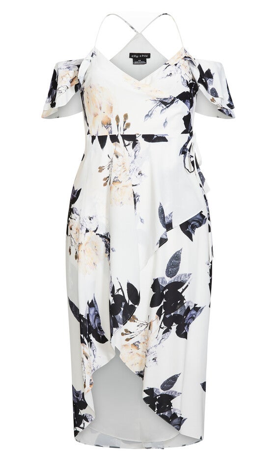 Delicate Maxi Dress - cream floral, WHITE, alternate image number null