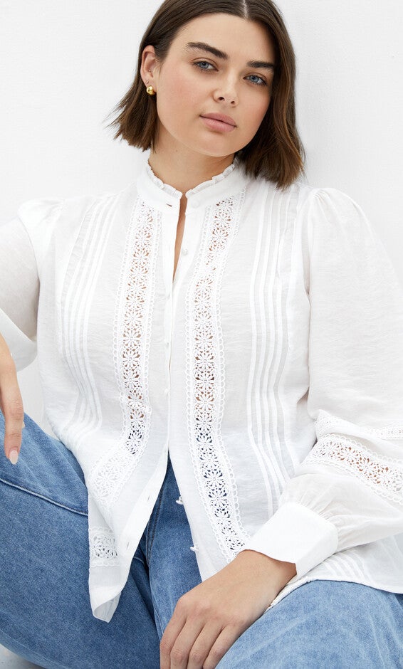 Whimsical Shirt - cream, CREAM, alternate image number null