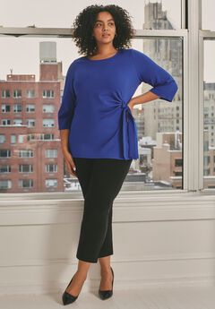 Super-Stretch Straight Ankle Pull-On Pant