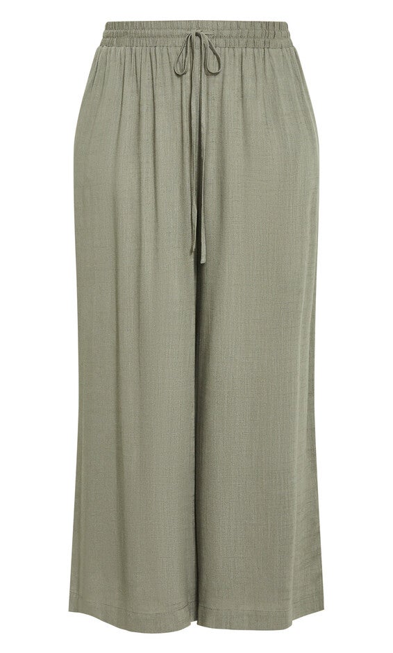 Ashley Crop Pant - olive, OLIVE, alternate image number 2