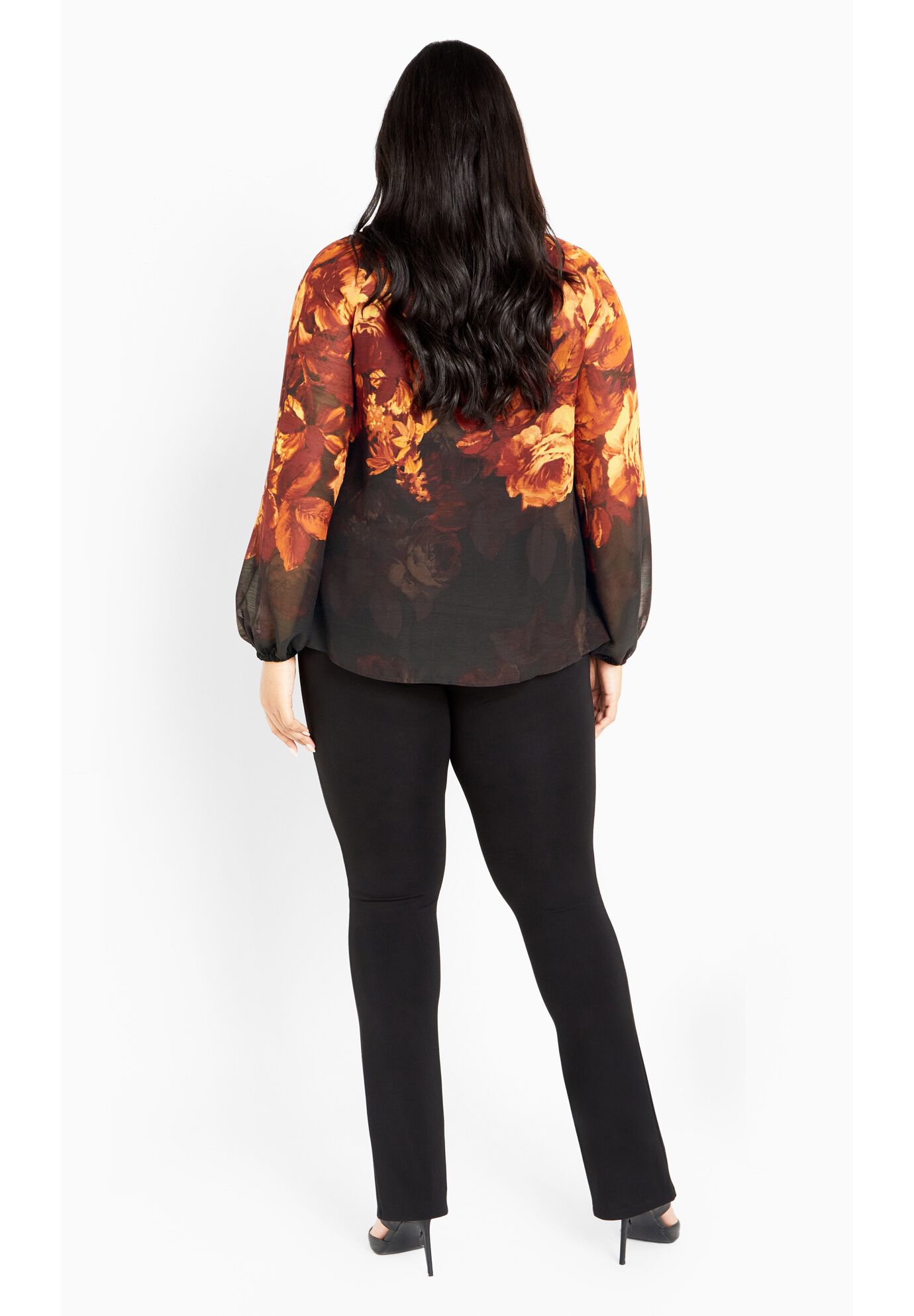 Iris Placement Shirt, BLACK BLOOM, alternate image number 3