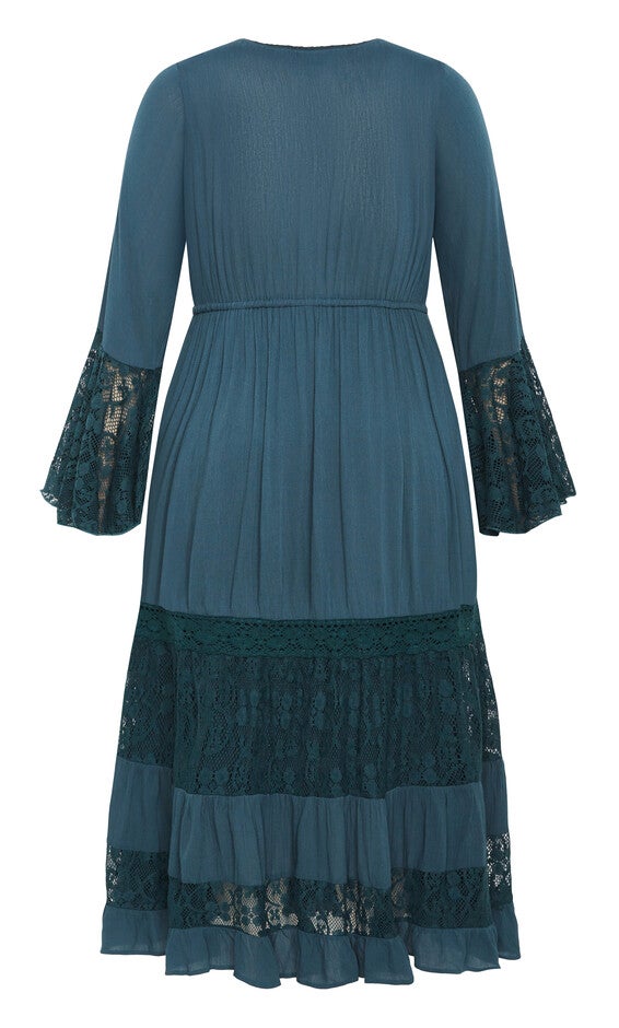 Tisha Lace Maxi Dress - aegean, BLUE, alternate image number 5