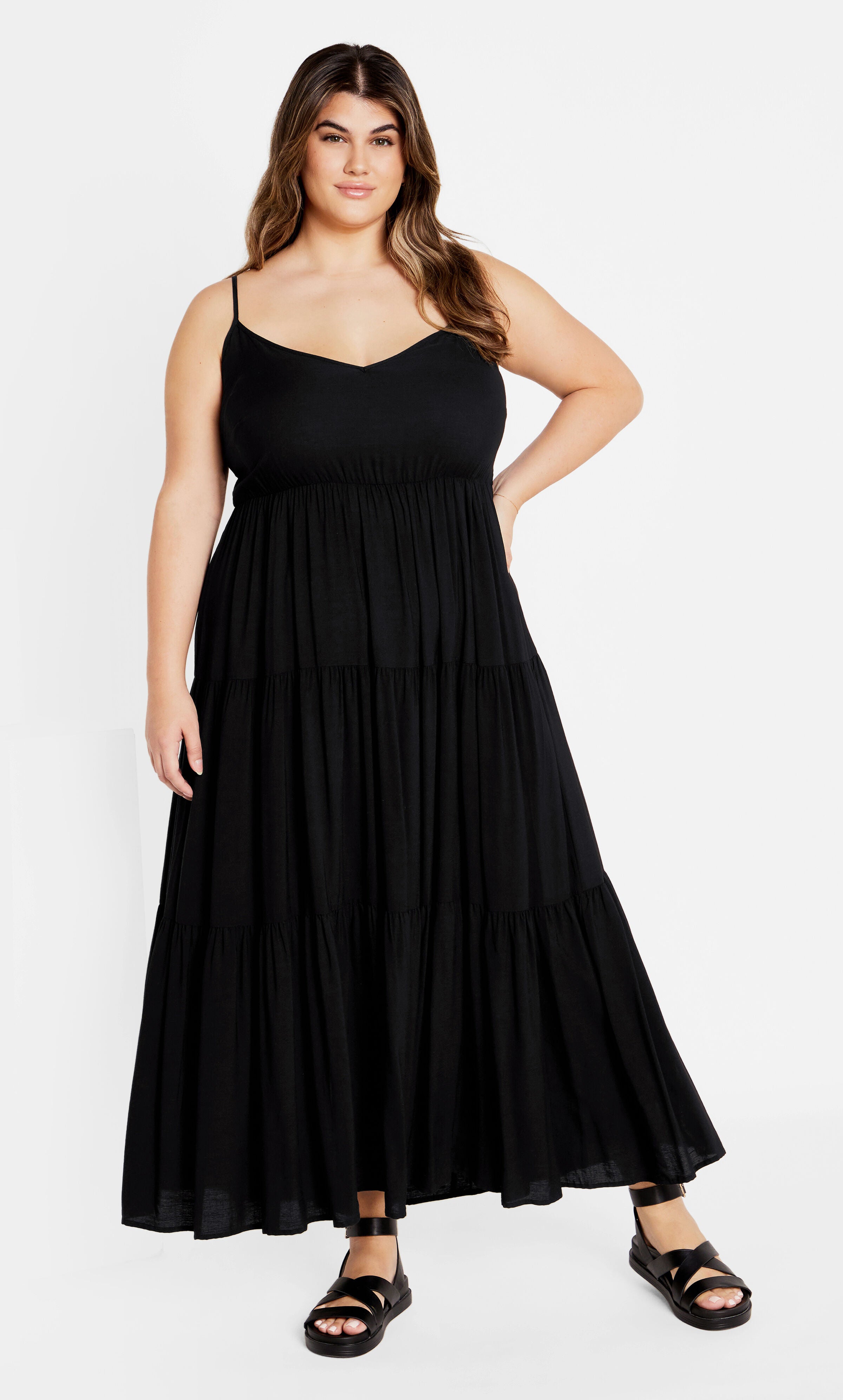 Oasis Maxi Dress - black, BLACK, hi-res image number 0