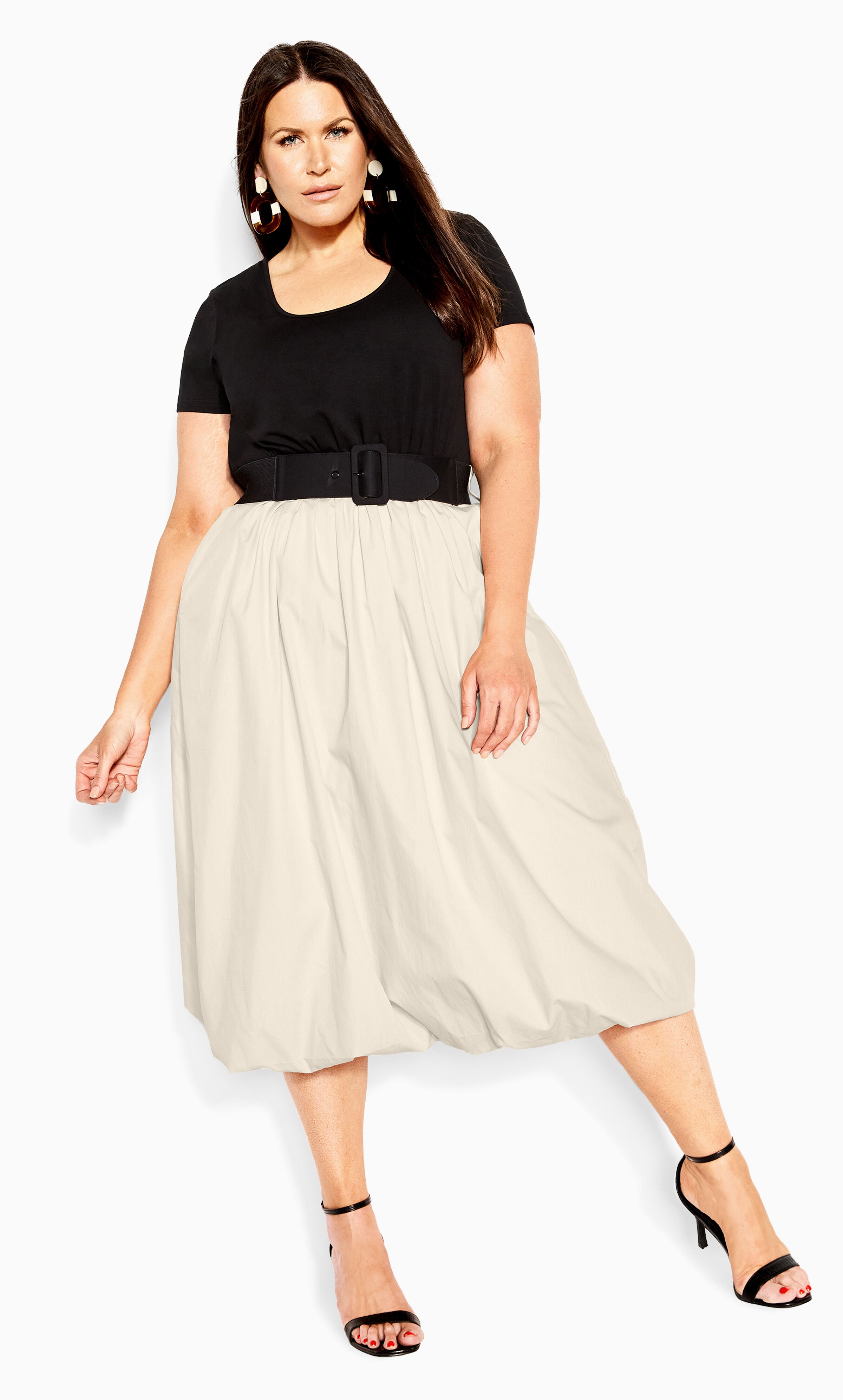 Paris Days Dress - buff, BUFF/BLACK, alternate image number 4