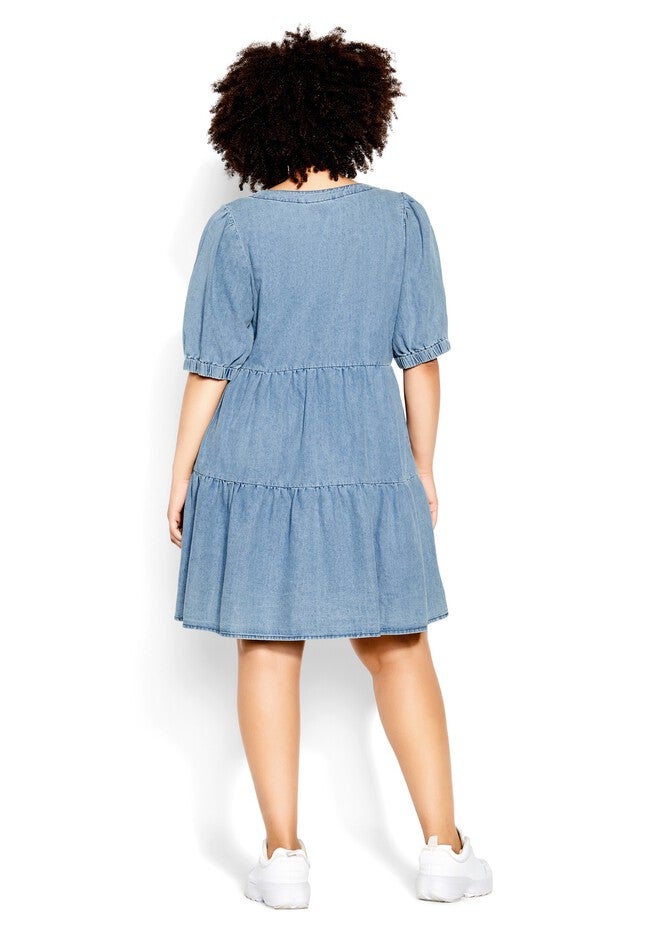 Coastal Dress - light wash, BLUE, alternate image number null