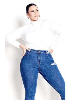 Organic Mock Neck Top