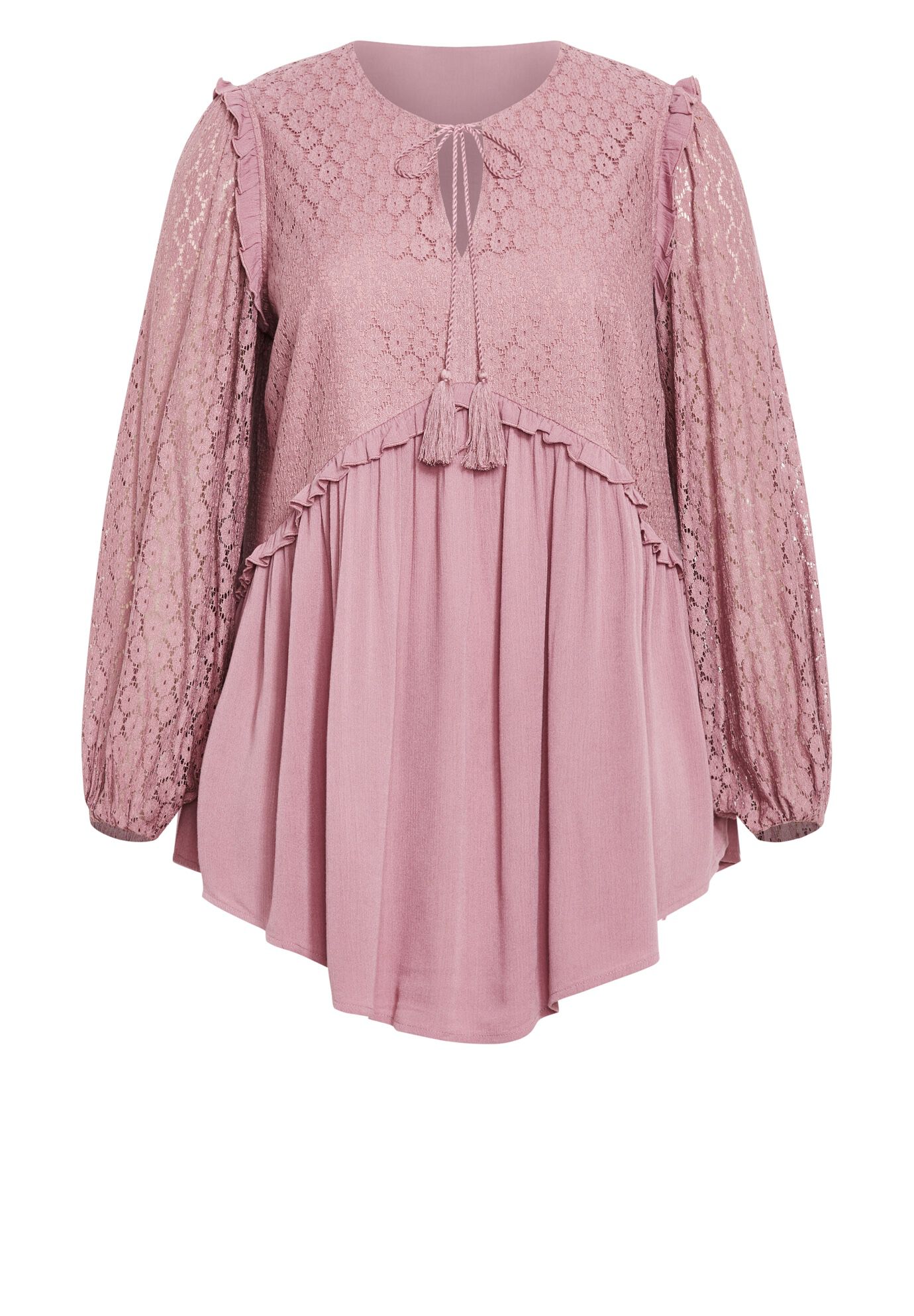 Hazel Lace Tunic, DUSTY LILAC, alternate image number 5