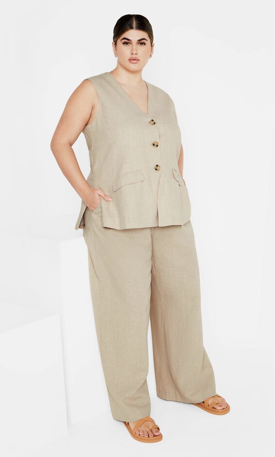 Nala Sleeveless Jacket - stone, STONE, alternate image number 1