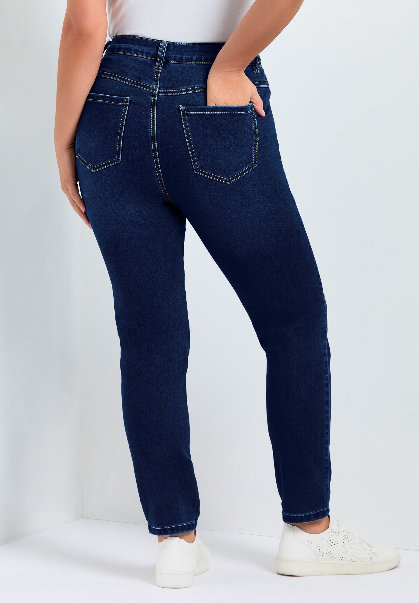 Butter Denim Skinny Jean, DARK WASH, alternate image number 3