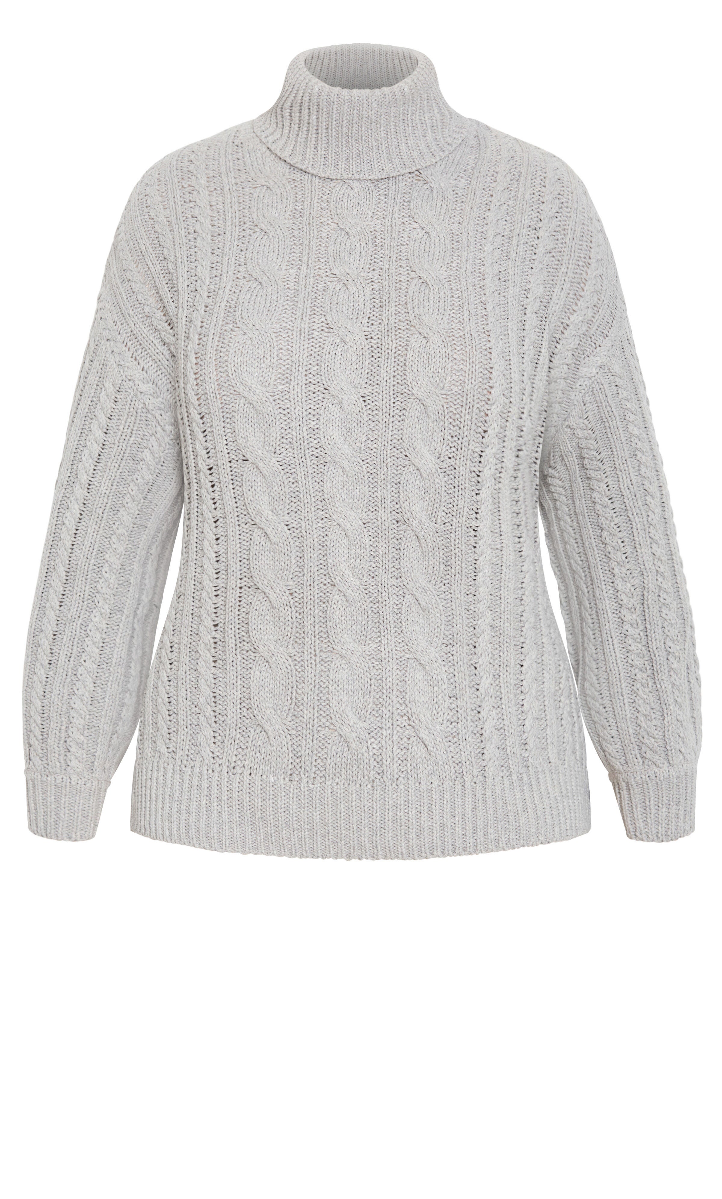 Avah Sweater - silver marle, GRAY, alternate image number 4