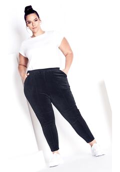 Velour Panel Pant