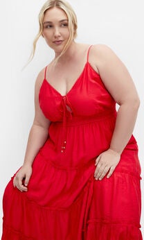 Aiza Maxi Dress - cherry