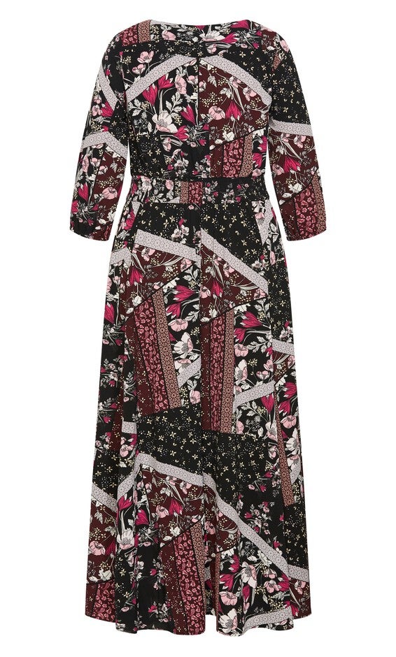 Piper Maxi Dress - black, PERFECT BLOOM PATCH, alternate image number null