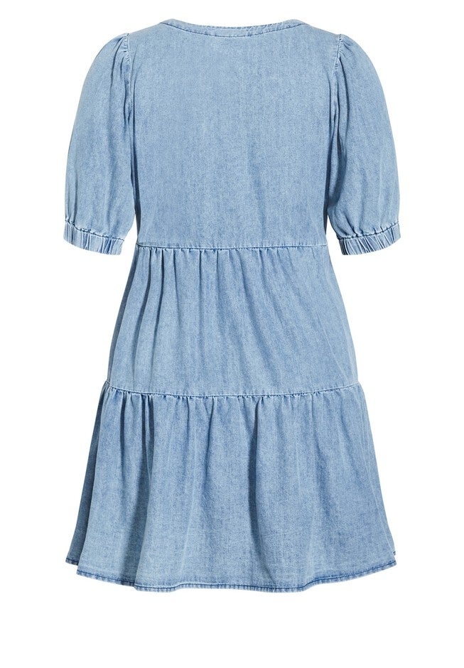 Coastal Dress - light wash, BLUE, alternate image number null