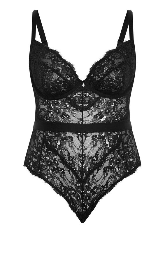 Josephine Bodysuit - black, BLACK, alternate image number null