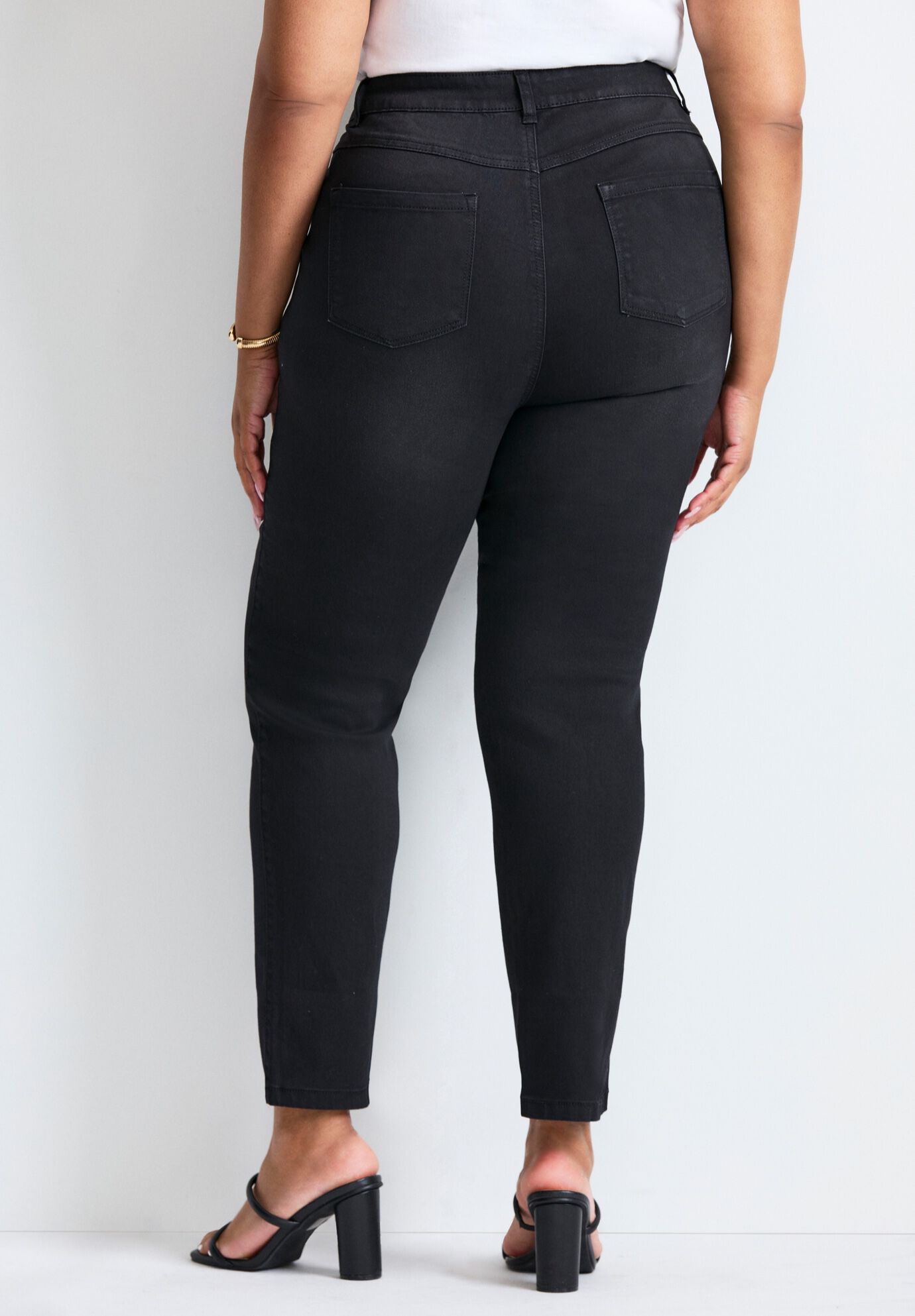 Butter Denim Straight Leg Jean, BLACK, on-hover image number 1