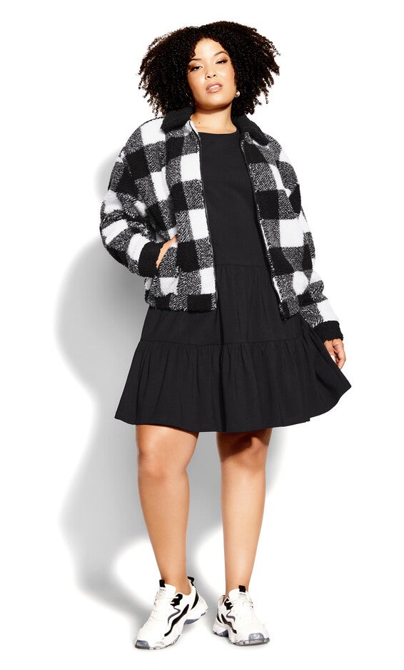 Scottie Jacket - black check, BLACK, alternate image number null
