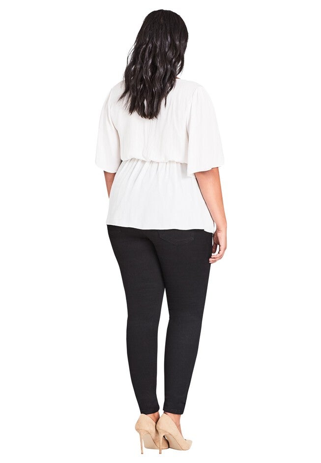 Asha Regular Skinny Jean - black, BLACK, on-hover image number 1